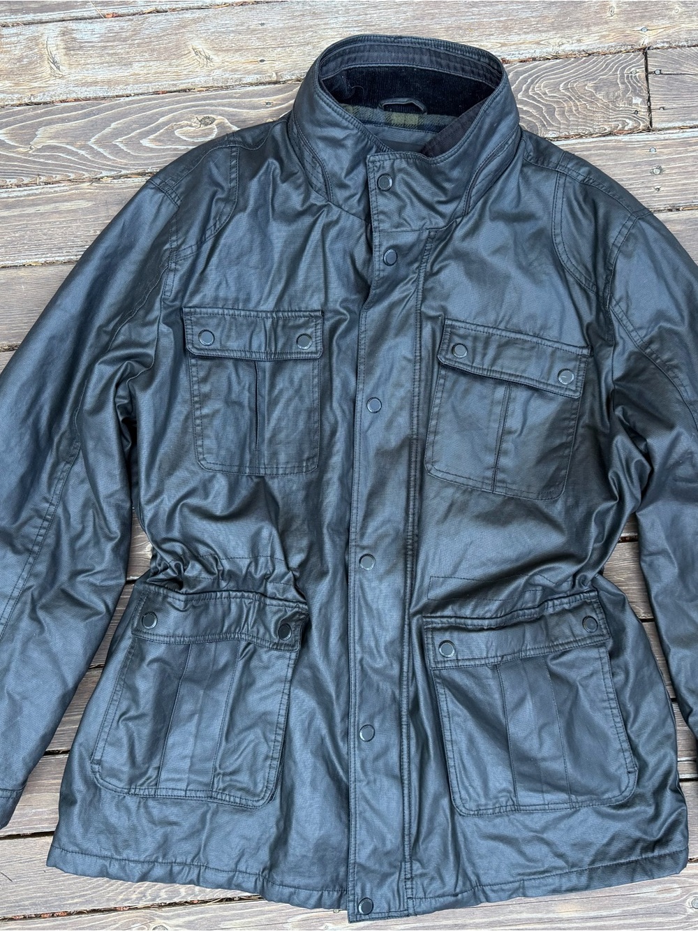 NWT London Fog Tower XXL Black Industrial Military Coated Field Jacket Matrix